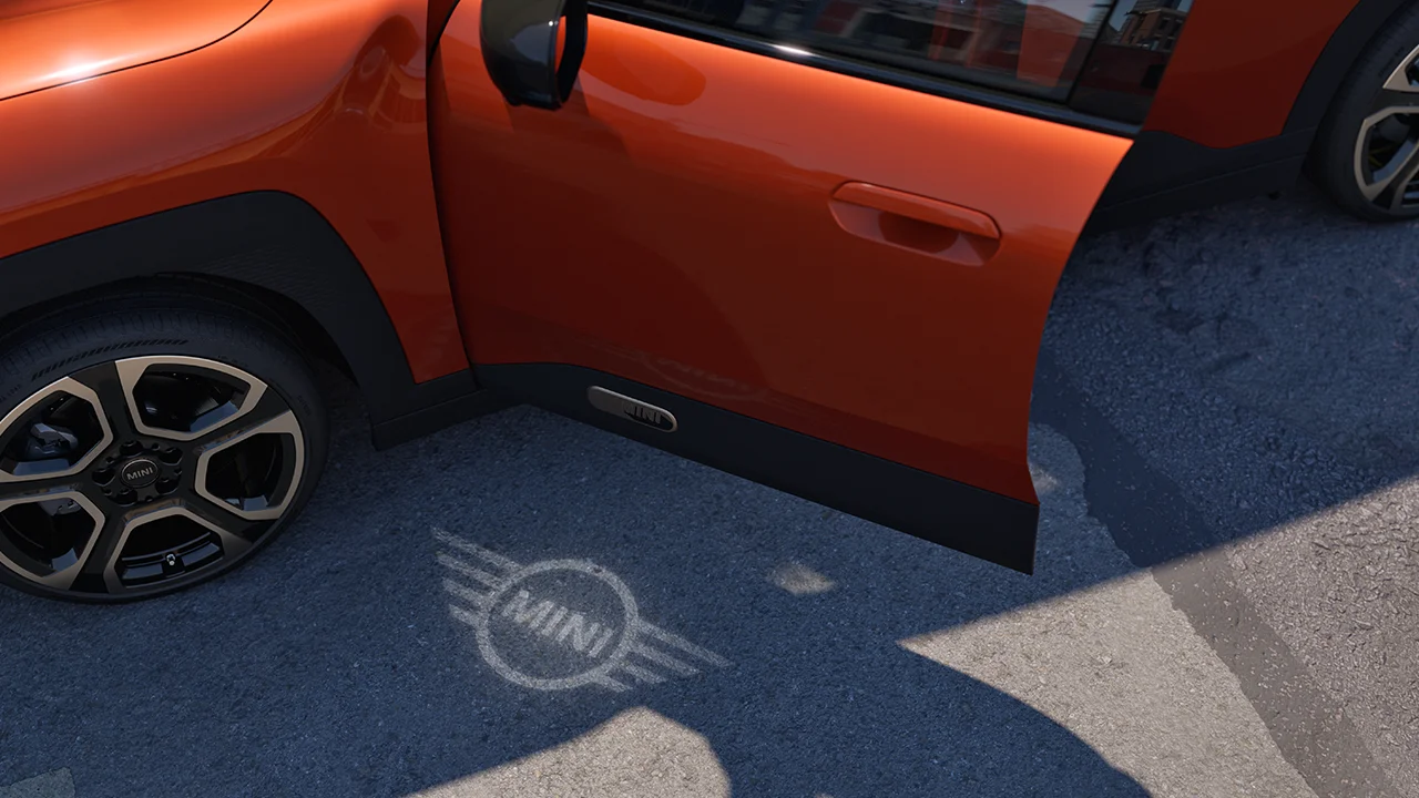 All-Electric MINI Aceman - Door Projection