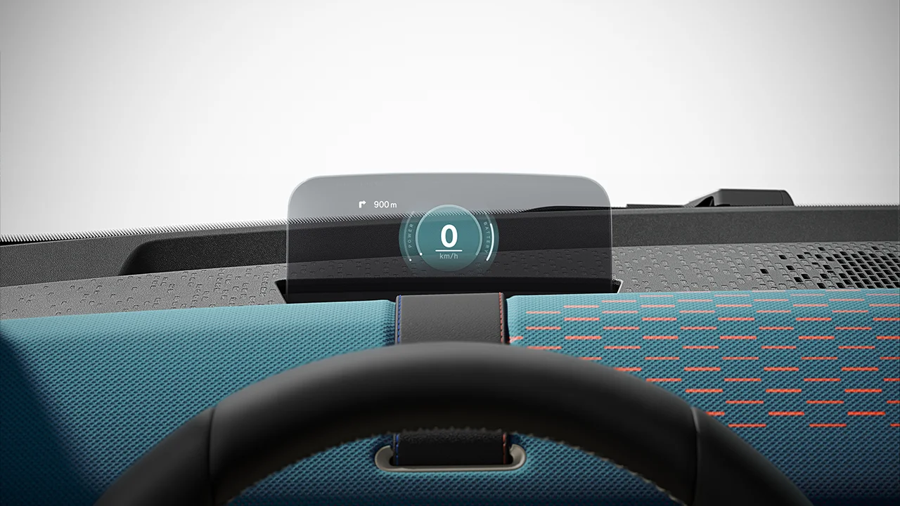 All-Electric MINI Aceman - Head-Up Display