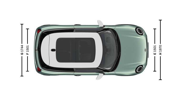 MINI Cooper 3-door - dimensions - intro image bird view